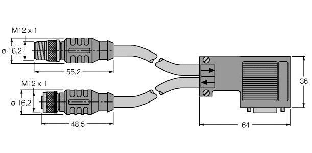 PROFIBUS-Leitung RSSW-D9-R #8030192
