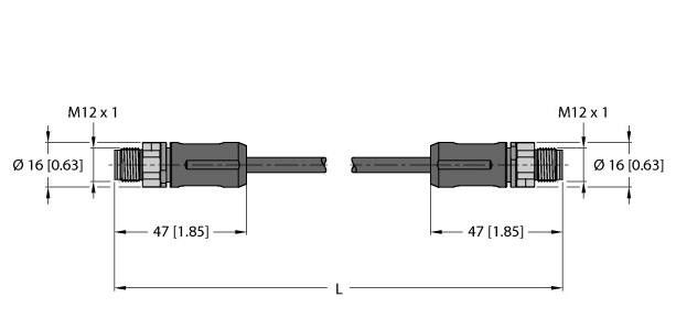 Verbindungsleitung RSSX-RSSX-8814-100M