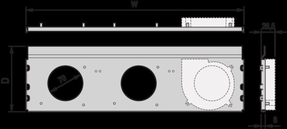 Lüftereinheitswanne LüfterRatiopacPROAIR