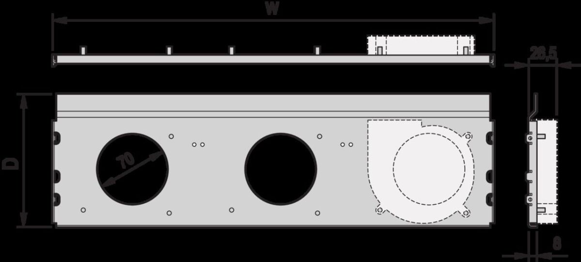 Lüftereinheitswanne LüfterRatiopacPROAIR
