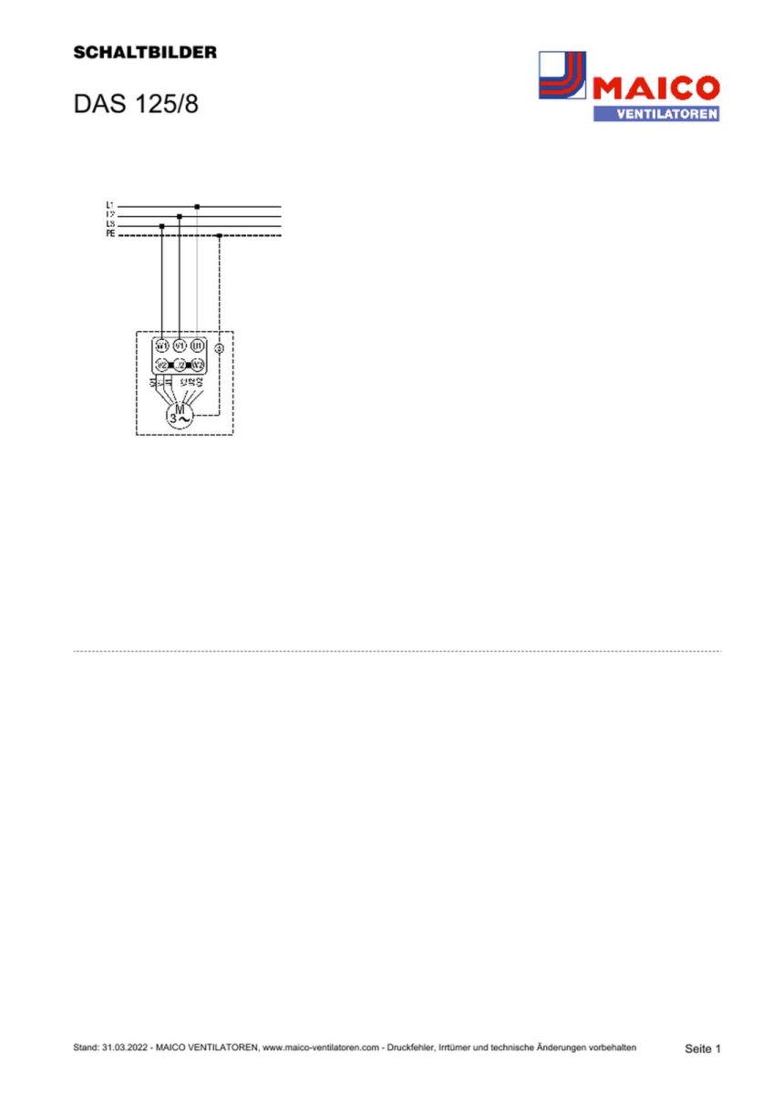 Wandventilator DAS 125/8