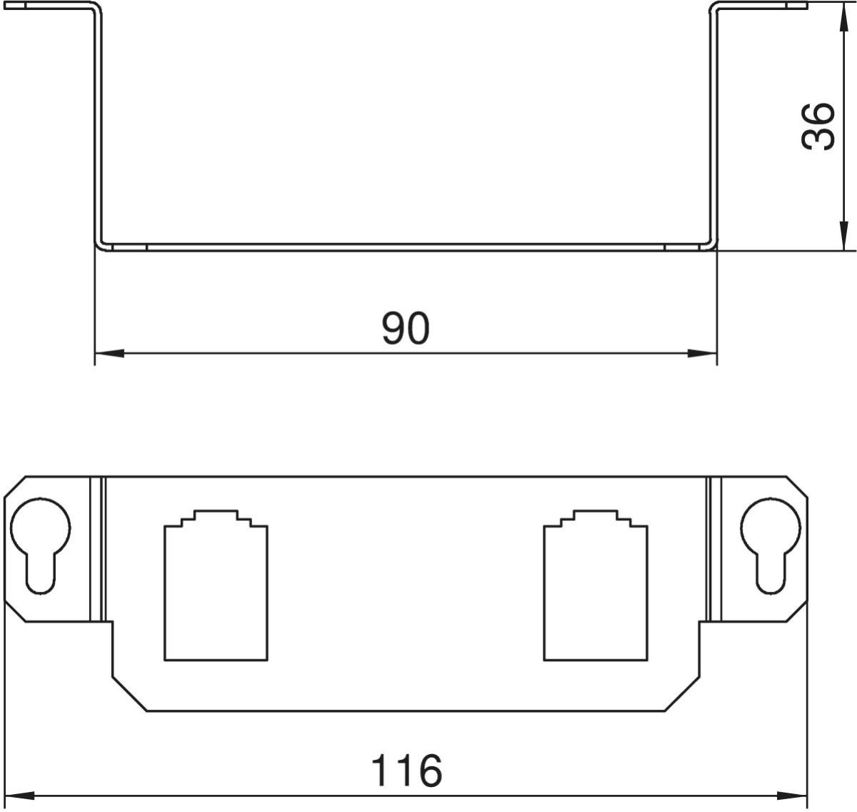 Montageträger MTGE2 2B
