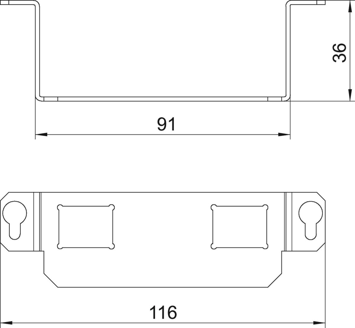 Montageträger MTGE2 2C