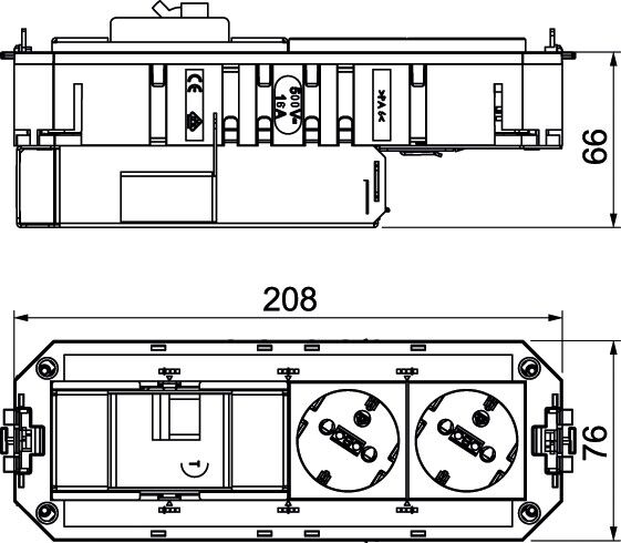 Universalträger UTC4 FI W WS2
