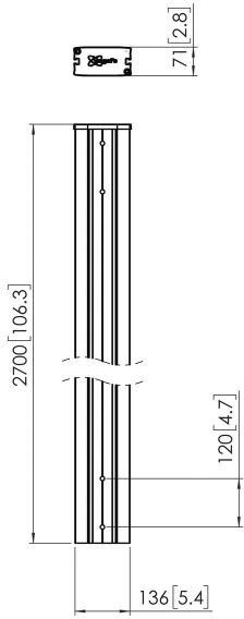 Vertikales Profil PUC2927 sw
