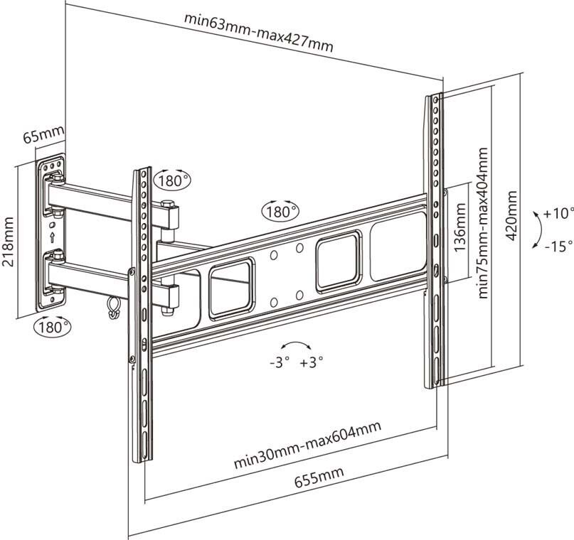TV-Wandhalterung 49745