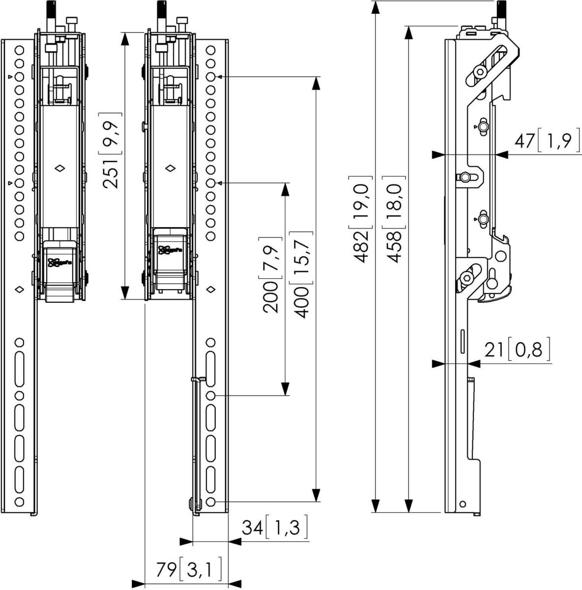 Adapterstrips PFS3504 sw