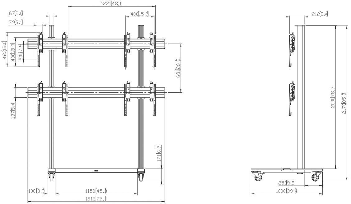 Connect-it-KIT Videowall TVW2255 sw