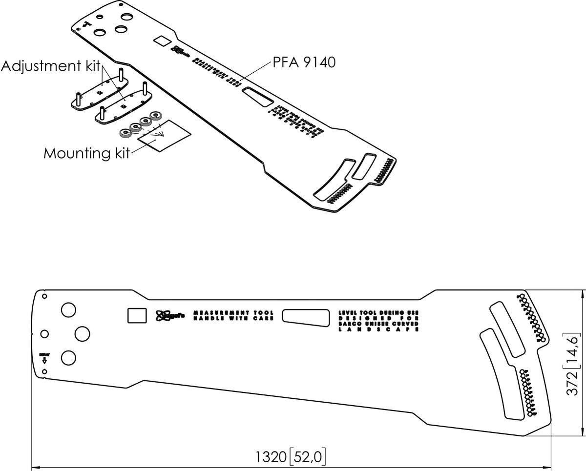 Curved Spacer PFA9140 si