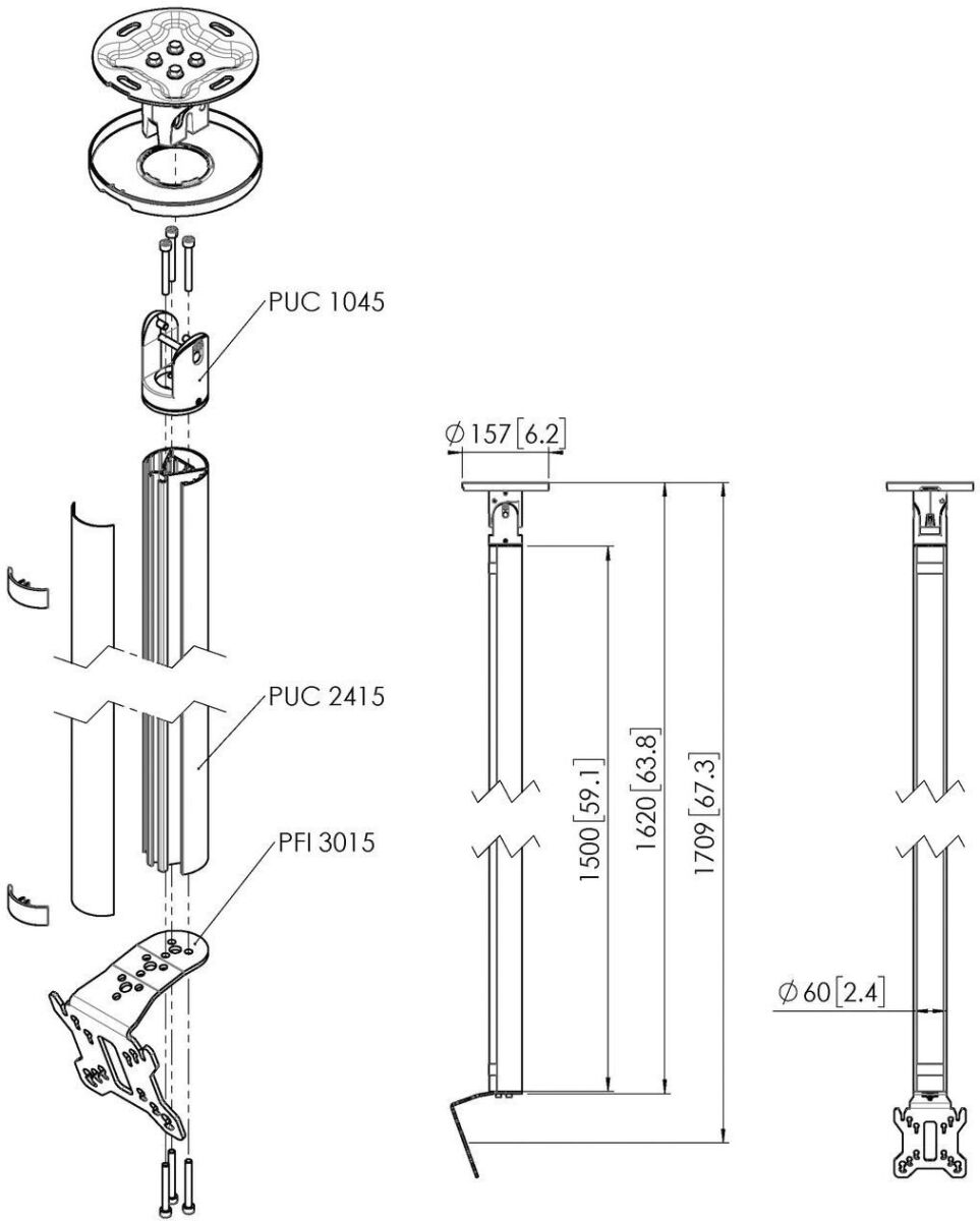 Einzelprofil VESA 100x100 CT241511 si
