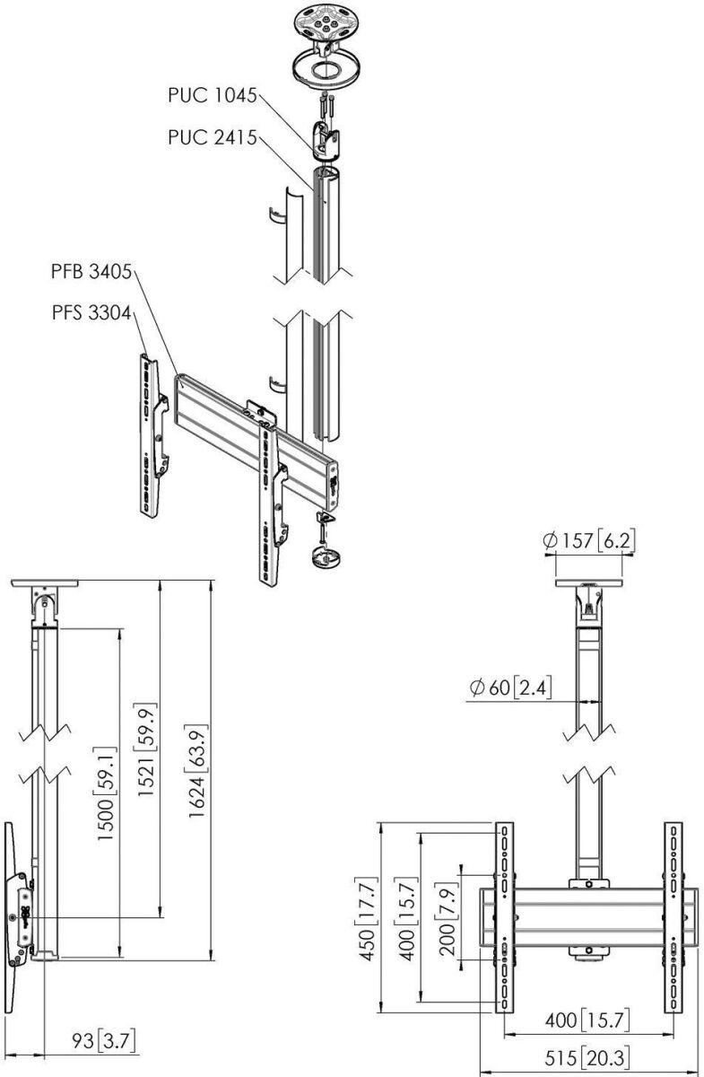 Einzelprofil VESA 400x400 CT241544 si