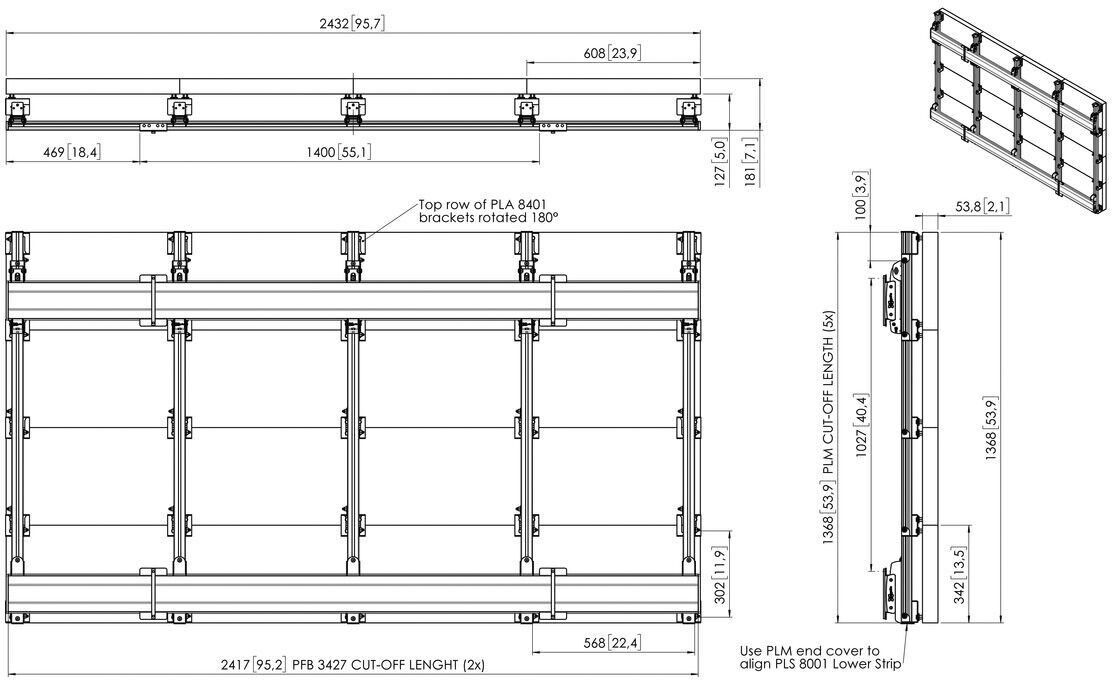 LED-Wandadapter INT8001 sw