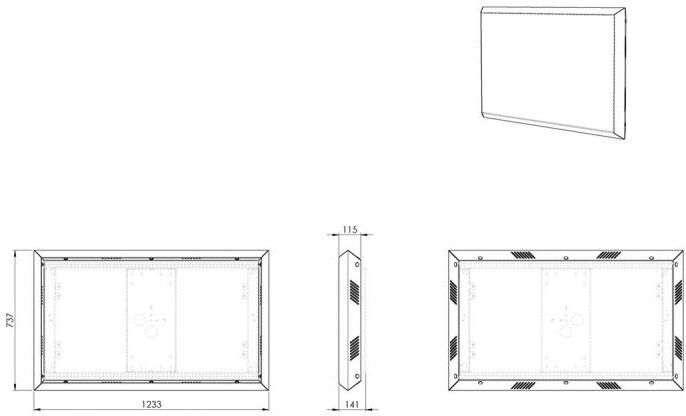 Outdoor-Rahmen POA9601 sw