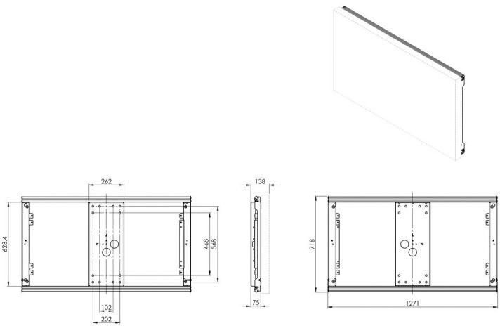 Outdoor-Wandhalterung POW1602 sw