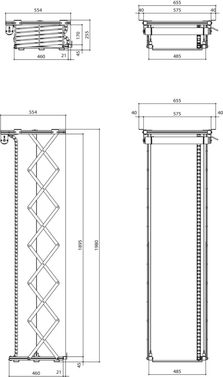 Projektor-Deckenlift PPL2170 si 7021704