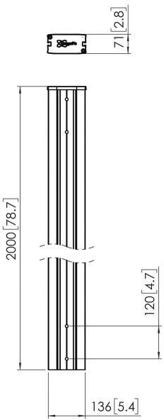 Vertikales Profil PUC2920 sw