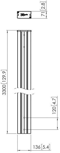 Vertikales Profil PUC2933 sw