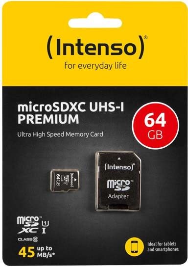 microSDXC Card 64GB INTENSO 3423490