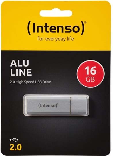 USB 2.0 Stick 16GB Alu INTENSO 3521472 si
