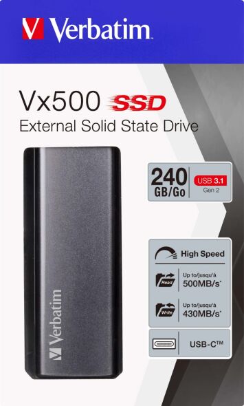 SSD Extern 240GB USB3.1 VERBATIM 47442