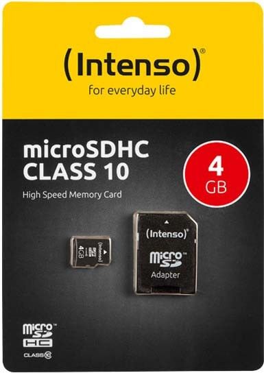microSDHC Card 4GB INTENSO 3413450