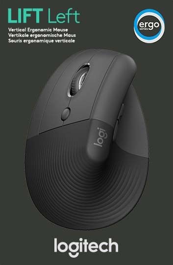 Maus für Linkshänder LOGITECH Lift Left