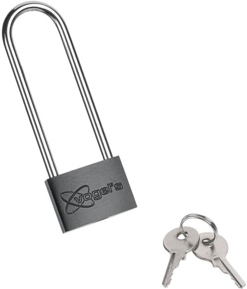 Bügelschloss PFA9109 sw-chrom