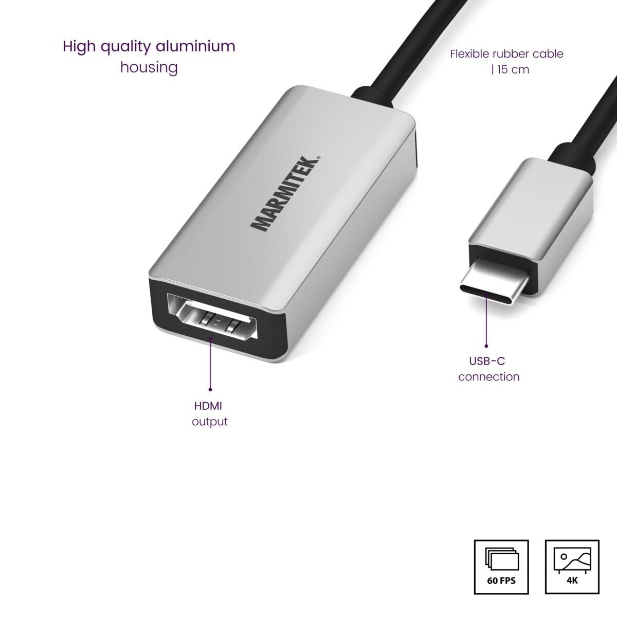 Adapter USB Typ C MARMITEK ConUSB-C/HD
