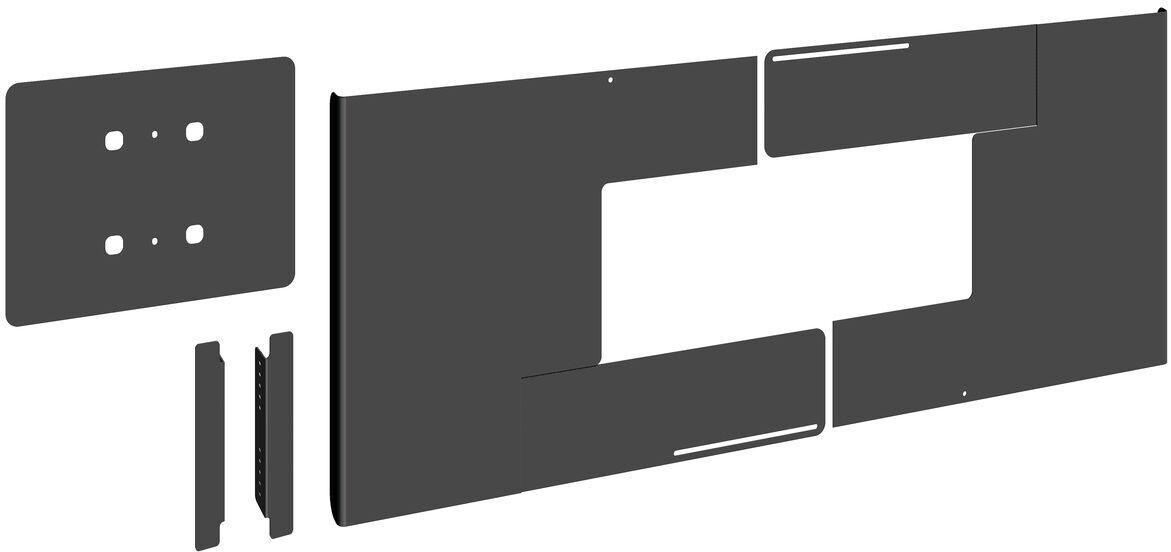Rückwandabdeckung fDisplay PFA9159 sw