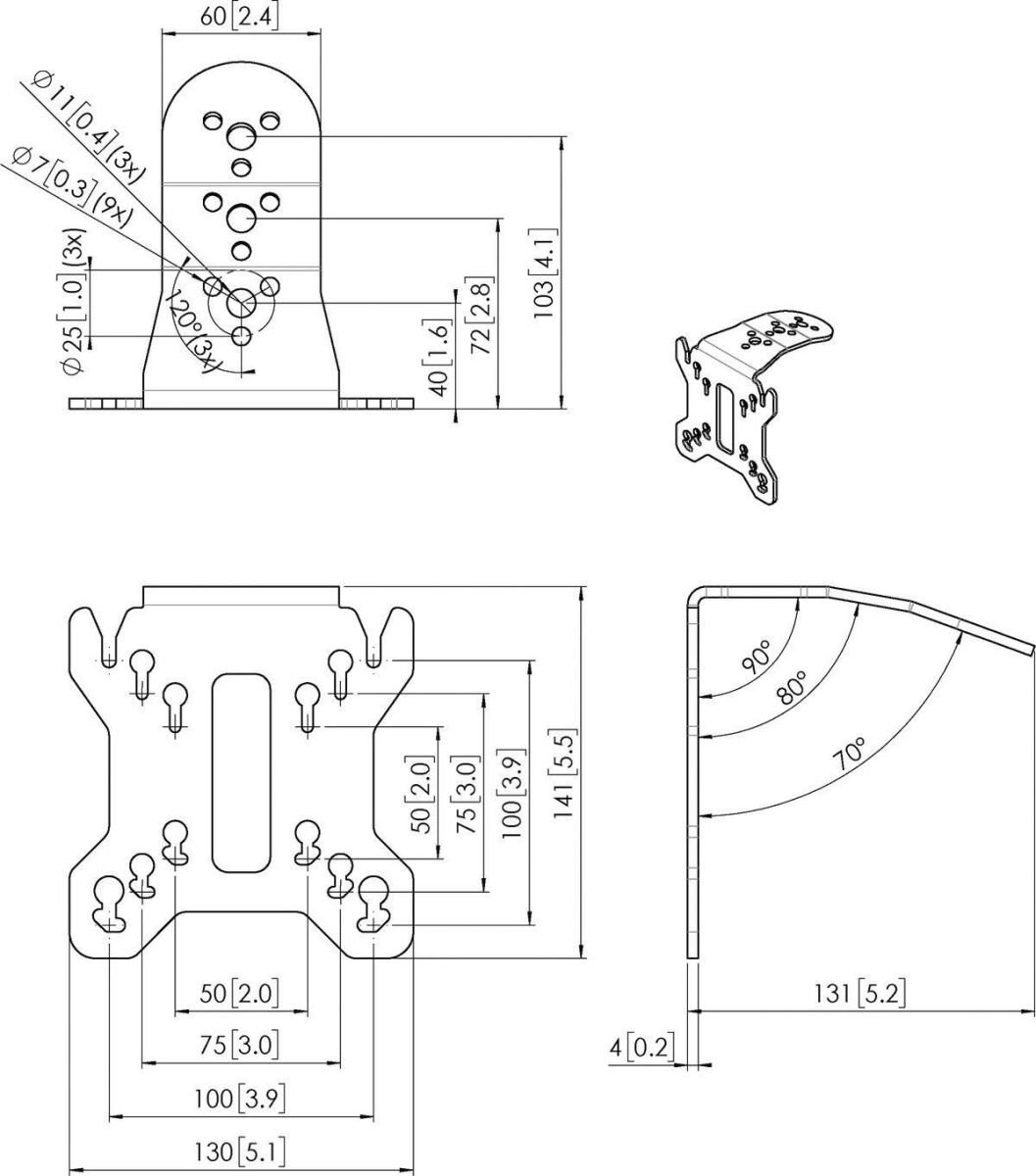 VESA-Adapter PFI3015 sw
