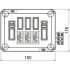 Steckbarer Deckel D01 3x3p WD