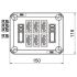 Steckbarer Deckel D01 6x3p WD(4+2)