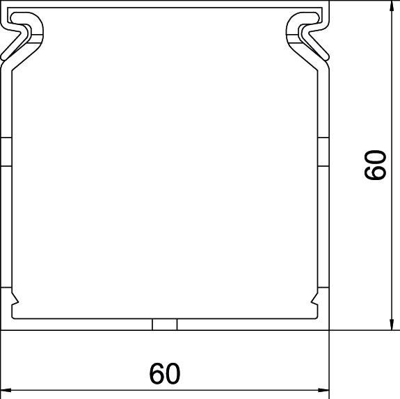METRA Verdrahtungskanal VDK 6060 sgr