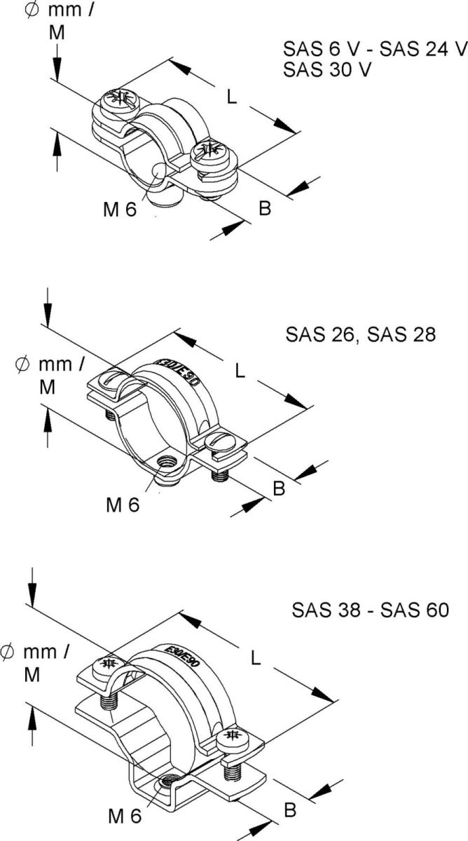 Abstandschelle SAS 16 V