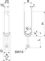 Bügelschelle Enercon 125 2056 M2 34 ENER