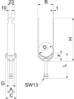 Bügelschelle Enercon 140 2056 M2 46 ENER
