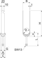 Bügelschelle Enercon 185 2056 M3 46 ENER