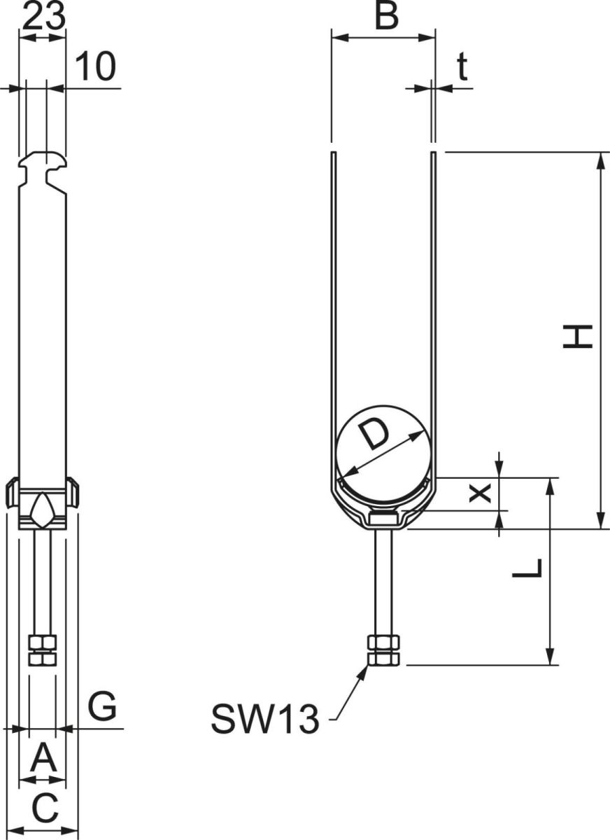 Bügelschelle Enercon 185 2056 M3 46 ENER
