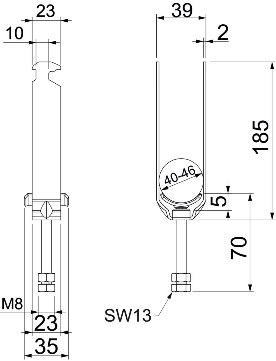 Bügelschelle Enercon 185 2056 M3 46 ENER