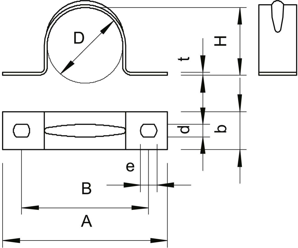 Befestigungsschelle 605 26 G