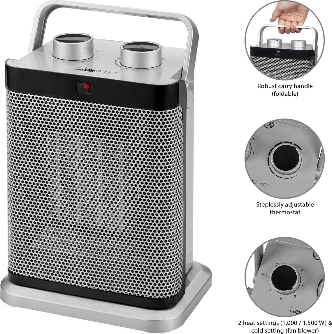 Keramik-Heizlüfter CTC HL 3631 si