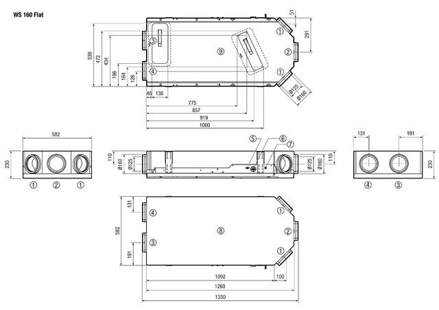 Raumluft-System WS 160 Flat BET