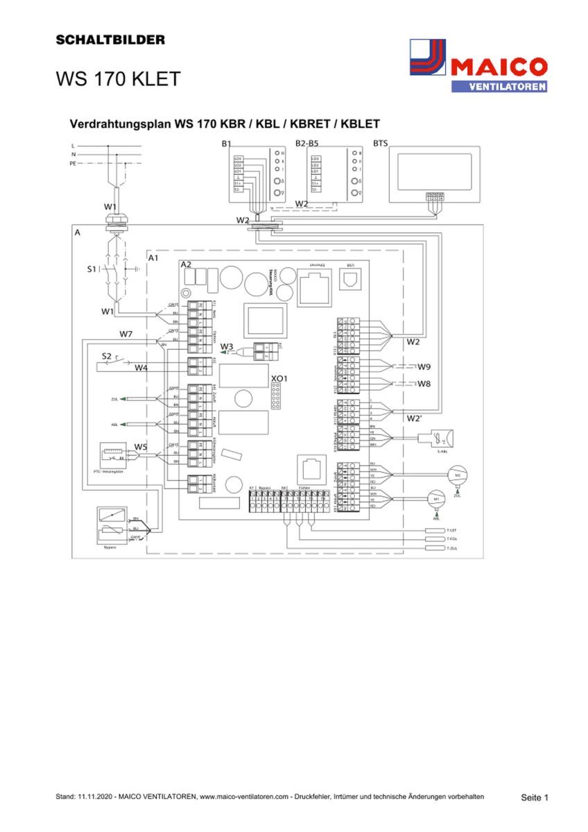 Raumluft-System WS 170 KLET
