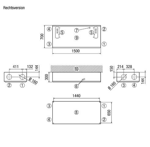 Raumluft-System WS 300 Flat BR