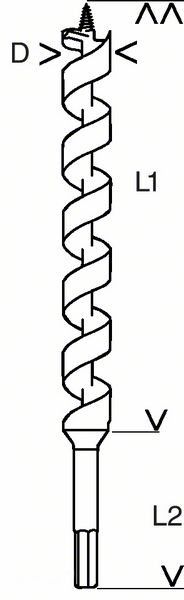 Holzschlangenbohrer 2608585695