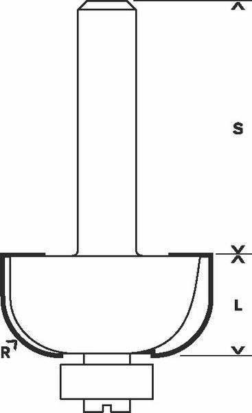 Hohlkehlenfräser 2608628363