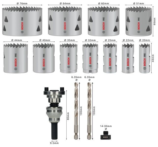 Pro Lochsägen Set Q-Lock 2608901548VE(15)