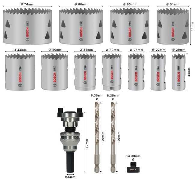 Pro Lochsägen Set Q-Lock 2608901549VE(15)