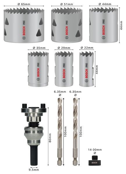 Pro Lochsägen Set Q-Lock 2608901551VE(10)