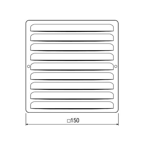 Metallgitter eckig MGE 80/125 alu